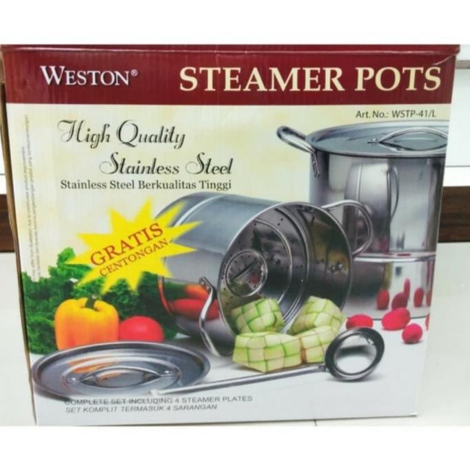 PANCI KUKUS (NEW) PANCI KUKUS / PANCI STEAMER POTS 41 STEAMER POT WESTON WSTP-41/L EL09I09A82L