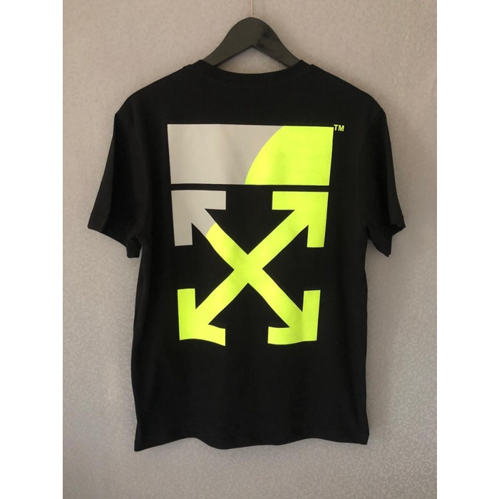 TSHIRT OFFWHITE BLACK STABILO PREMIUM KAOS PRIA WANITA OFFWHITE MURAH