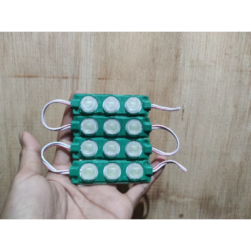 lampu led 3 mata warna hijau 12 volt 12v 12 v lampu led hijau 3 mata 12 v