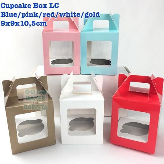 Terlaris Cupcake Box Satuan 10Pc Local / Dus Cupcake Satuan 1 Pack Isi 10Pcs/