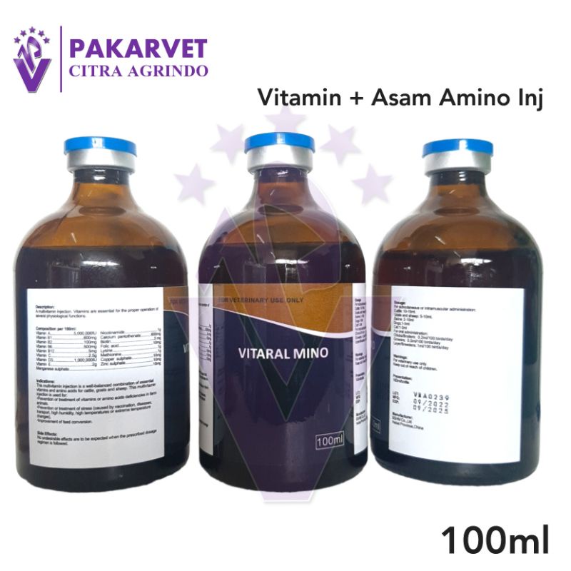 VITARAL MINO VITARALMINO vitamin plus amino untuk hewan ternak