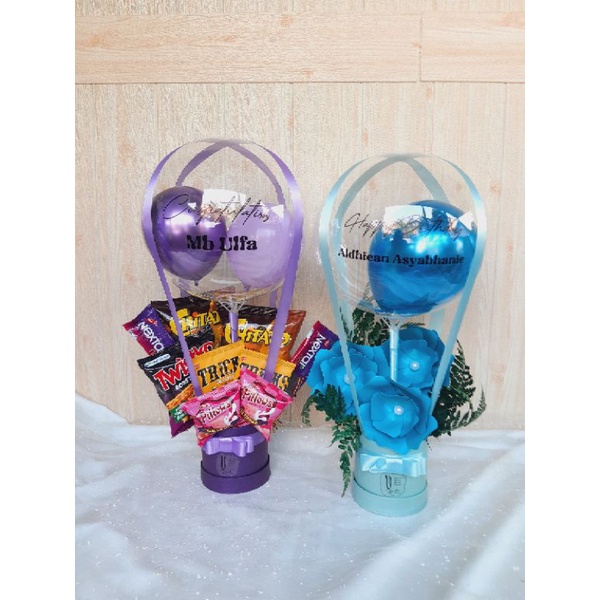 

buket balon mini snack semarang/hot air ballon snack minisize/buket balon snack/buket/kado/hampers/hadiah