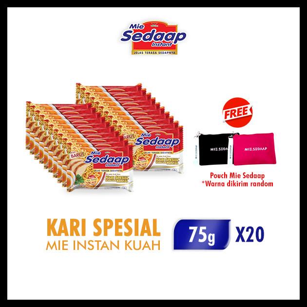 

SEDAAP MIE INSTAN KARI KENTAL SPESIAL 75 GR X 20 PCS FREE POUCH KODE 1111