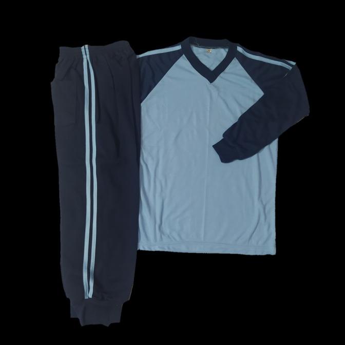 setelan baju olahraga anak sekolah TK/SD/SMP Biru