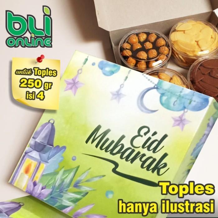 

Box Lebaran / Dus Idul Fitri / Kardus Kue Kering 25X25X5 Isi 10Pcs Ter 086