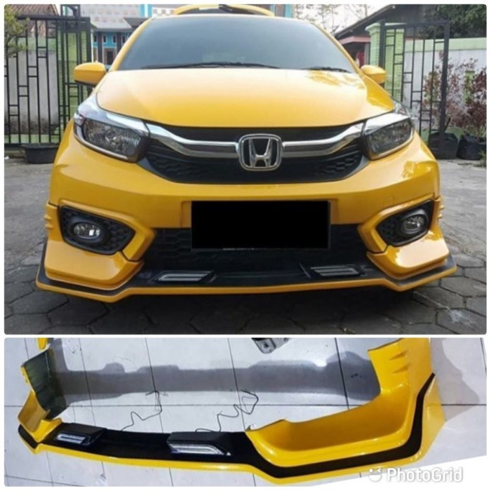 promo bodykit depqn front lips all new brio tx style