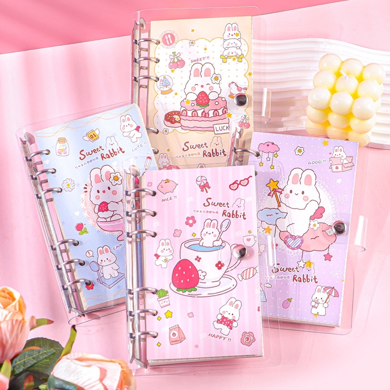 

AJS Notebook/ binder 100pcs halaman / buku diary / jurnal /planner/ agenda plastik NB8 - 858