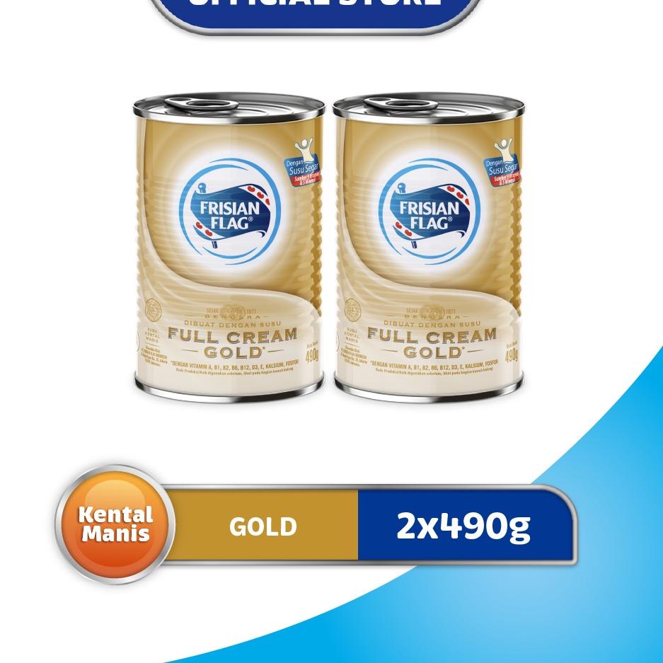 

New Arrival Q6c6BFrisian Flag Susu Kental Manis Gold Kaleng 490gr x2