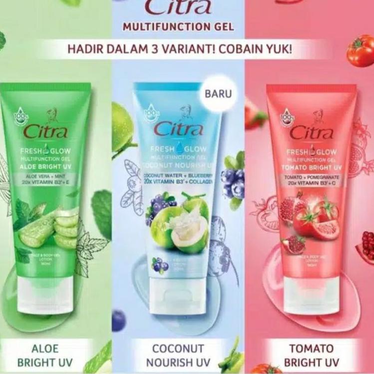 Produk Terbatas d2D7pCITRA FRESH GLOW MULTIFUNCTION GEL BRIGHT UV ORIGINAL 180 ML ~ PROMOOOOO ~ TOMA