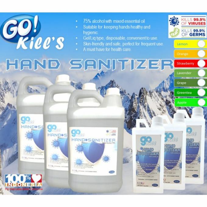 hand sanitizer 5 liter Cair Go Kill