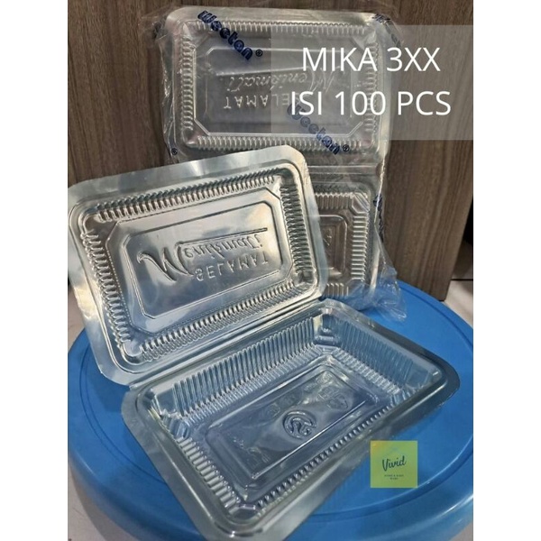 Mika Kue 3A / 3XX - Mika Plastik Bening 3A / 3XX - Mika 3A / 3XX (100pcs)