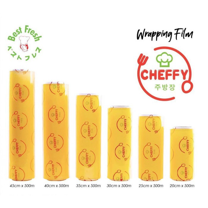 Terlaris Wraping Plastik Makanan Cheffy 40 Cm X 500 M