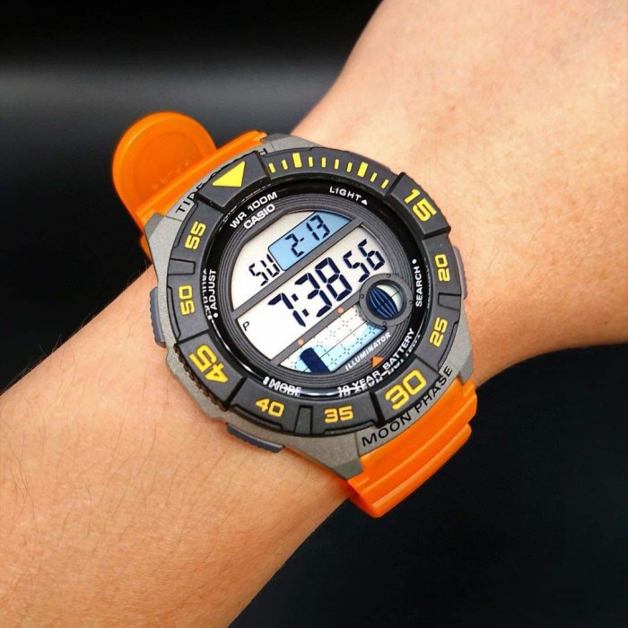 Hot Sale Casio Original Ws-1100H-4Avdf Ws1100 Ws1100H Jam Outdoor Fishing Gear Terlaris