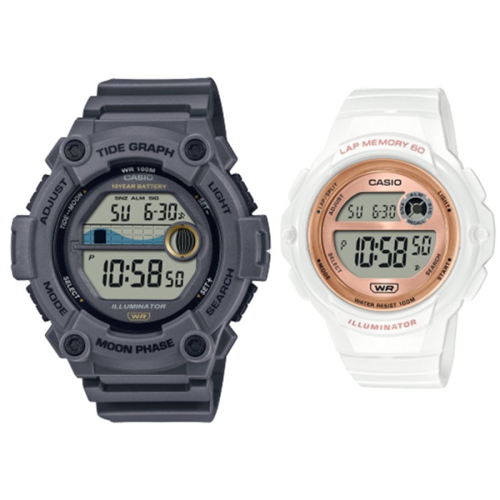Promo Jam Tangan Couple Original Casio Ws 1300H 8A Casio Lws 1200H 7A2Vdf Termurah