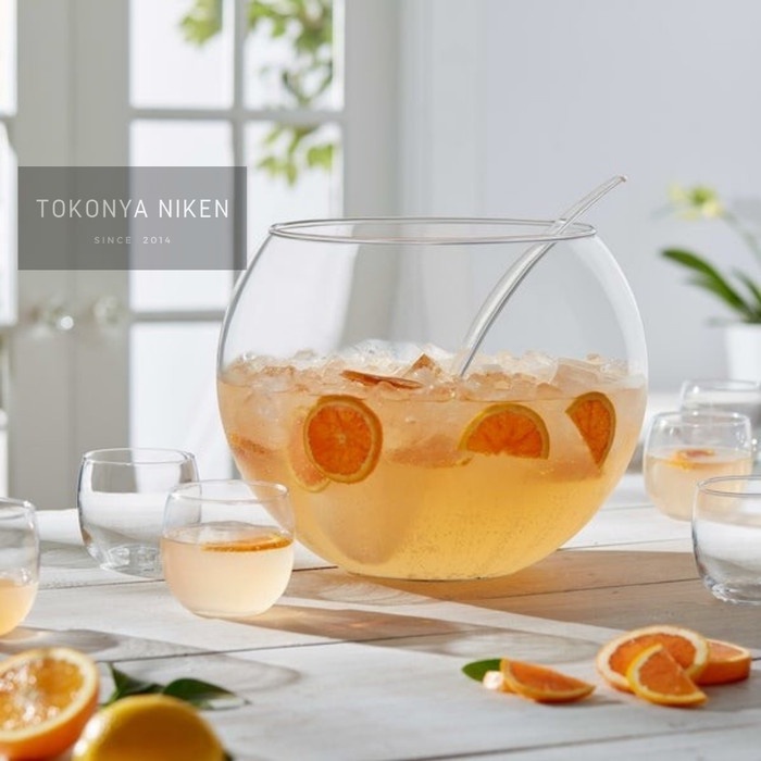 Terlaris Set Mangkuk Saji Dengan Gelas Punch Bowl Mangkok Es Cocktail Sop Buah