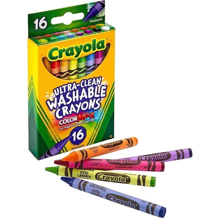 

Crayola Ultra-Clean Washable Large Crayons 16 Colors