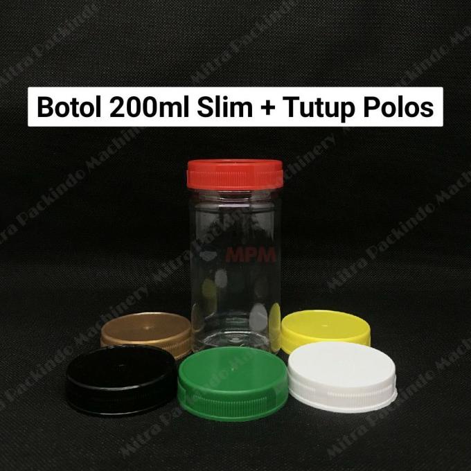 ] Botol Sambal Toples Sambel Bumbu 200ml Plastik PET SLIM 200 ml