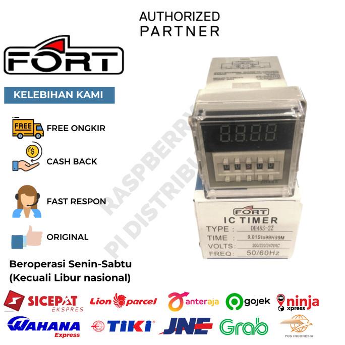 FORT DH48S-2Z Digital Timer On Delay w/ LCD Disp 220 VAC 0.01S-99H99M