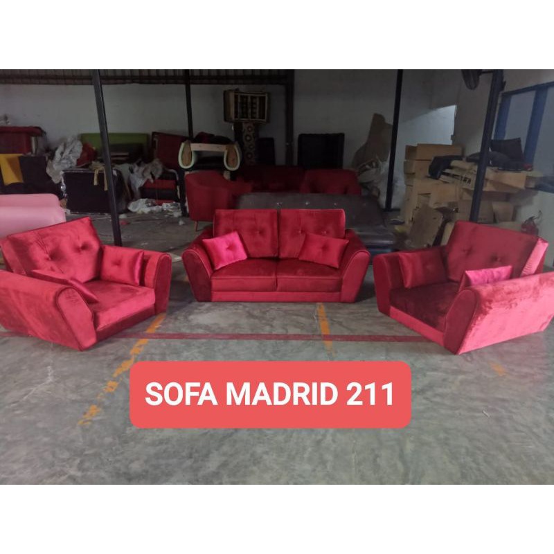 Kursi Sofa Minimalis Madrid 211/ 321 Kursi Tamu Empuk