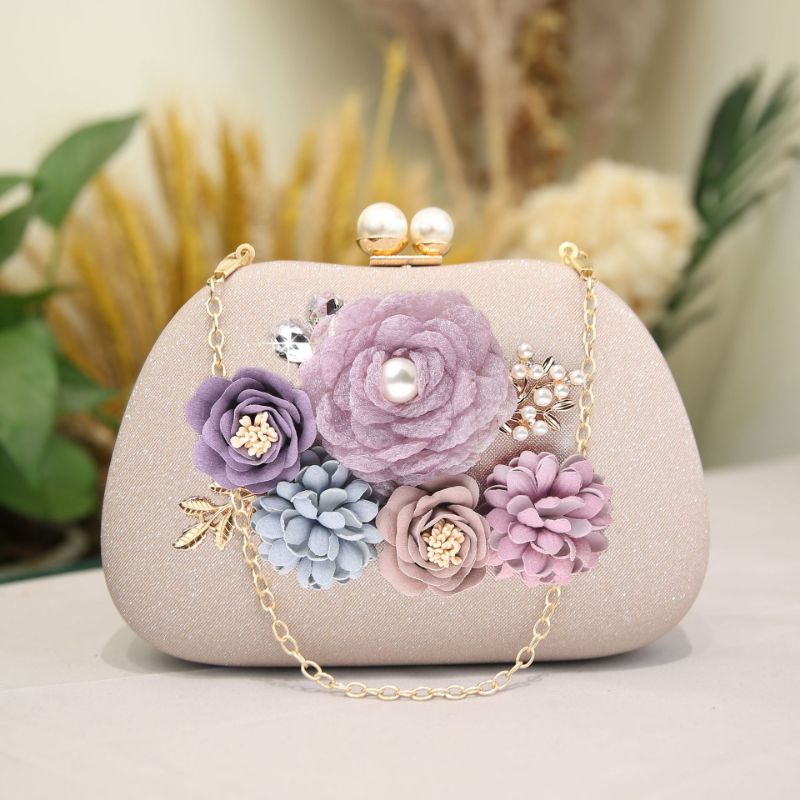 LAJOREE Camellia Clutch Party Bag Tas Pesta Seserahan Sangjit Hadiah [PREMIUM QUALITY]