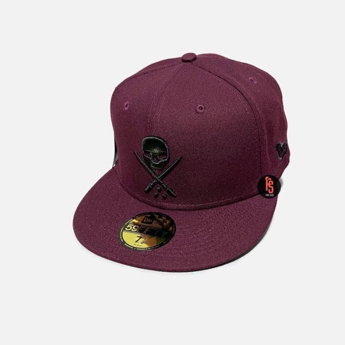 TOPI NEW ERA ORIGINAL 5950 SULLEN BADGE MAROON ---READY---