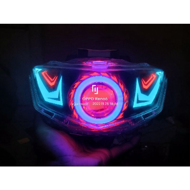 Terlaris proji beat deluxe running/headlamp beat LED 2020-2022/reflektor beat deluxe custom