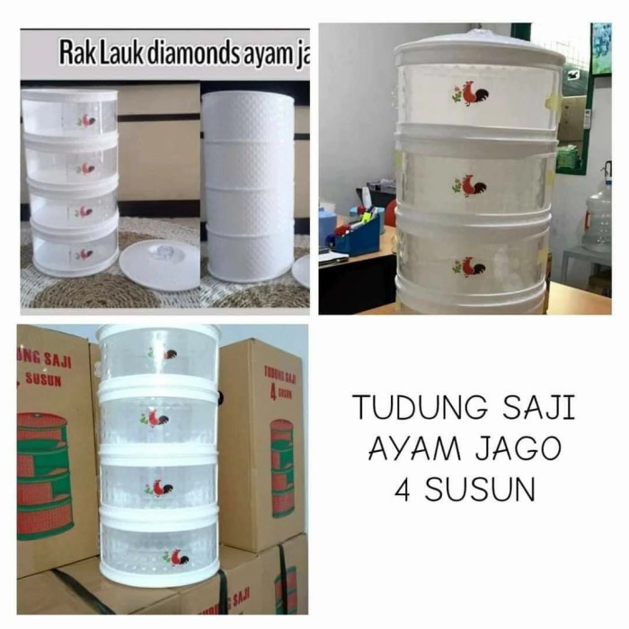 Terlaris Tudung Saji Ayam Jago Diamond 4 Susun