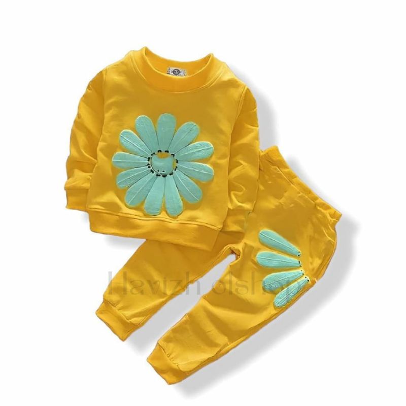 SETELAN ANAK BAJU ANAK SUN FLOWER USIA 0-6 TAHUN SETELAN ANAK PEREMPUAN BAJU ANAK PAKAIAN ANAK PEREMPUAN