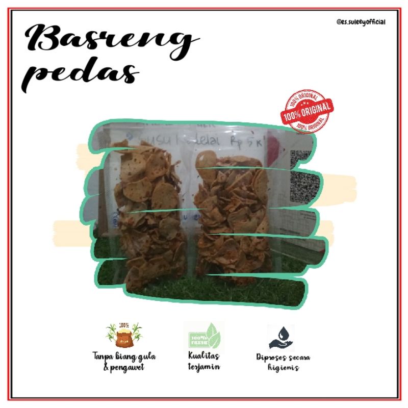 

Aneka snack jajanan cemilan murah meriah basreng pedas|Basreng pedas daun jeruk|Keripik basreng|Kerupuk basreng 100gram