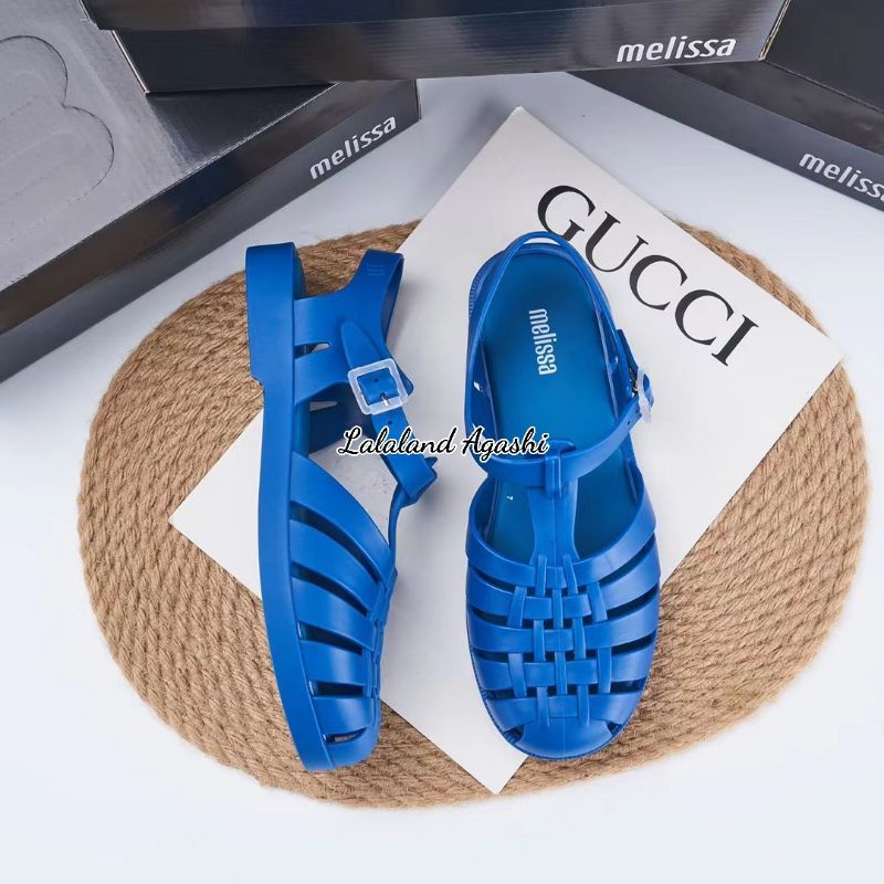 Sepqtu sandal melissa possesion green blue matte