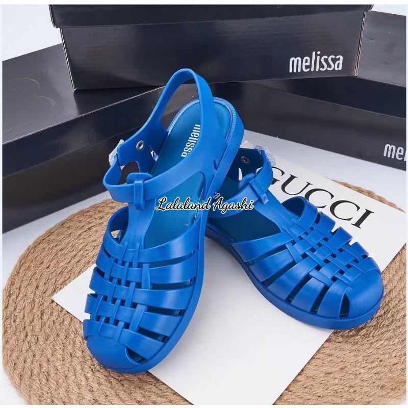 Sepqtu sandal melissa possesion green blue matte