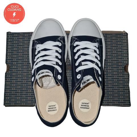 Viral Rafheoo Footwear Sepatu Sneakers Pria Hsta Low Navy