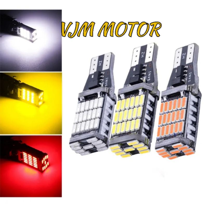 lampu mobil motor T15 45 SMD untuk sein senja kota Super terang Sein Dajjal