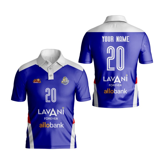 Terlaris Kaos Polo Voli Proliga Bogor Lavani 2023 Biru Custom Printing