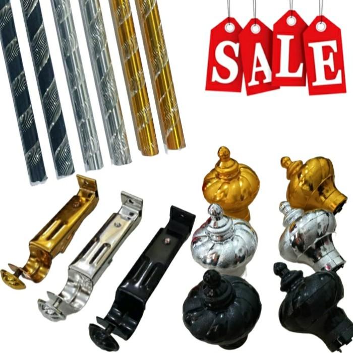 Terlaris Besi Gorden 150Cm/Batang Gorden/Tiang Gorden/Rell Gorden/Rel Gorden