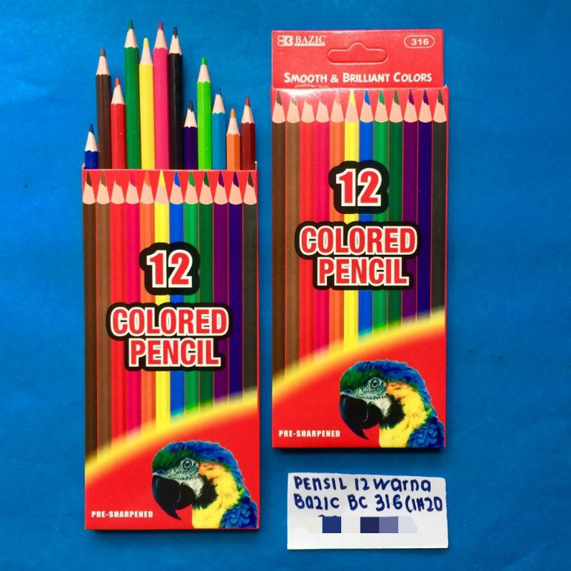 

PENSIL WARNA BAZIC PANJANG BC-316 12WARNA