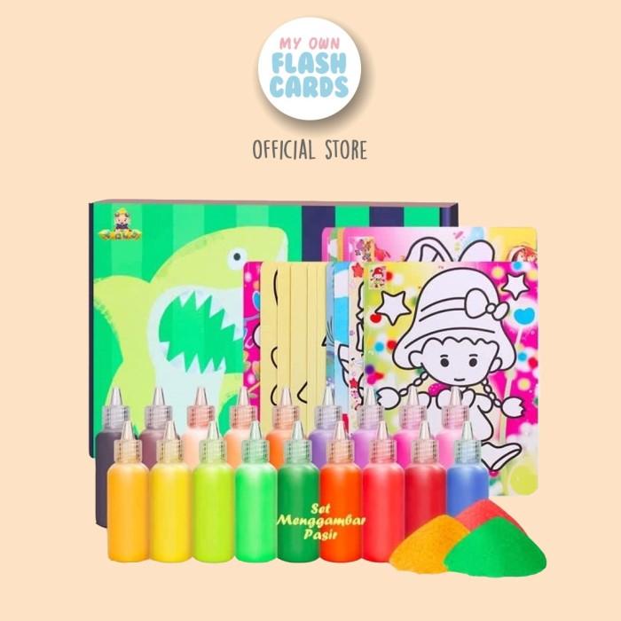 

Terlaris Sand Art Complete Set - Set Mewarnai Dengan Pasir Creative Painting