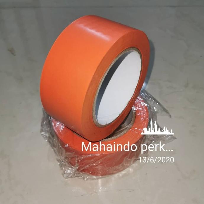 

PROMO Lakban lantai/Floor marking tape orange/oren 2" x 33m
