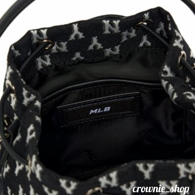 MLB monogram jacquard bucket bag NY Yankees