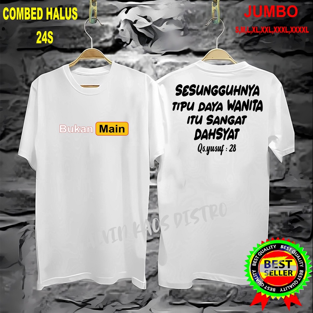 Apps Kaos Db Bmaen Sesungguhnya Tipu Daya Wanita Itu Dahsyat Kaos Pria Kaos Wanita Kaos Murah UNISEX