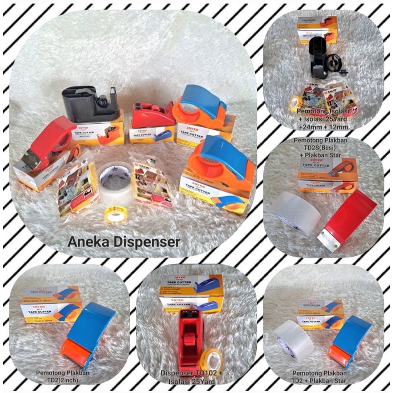 

Tape Dispenser/Pemotong Isolasi/Tape CutterJoyko/Pemotong Plakban