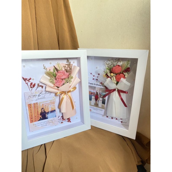 Bingkai bunga kado hadiah bunga mawar 3D