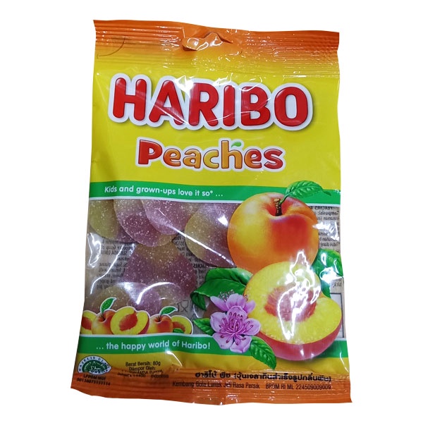 

HARIBO PEACHES 80 GR - PERMEN