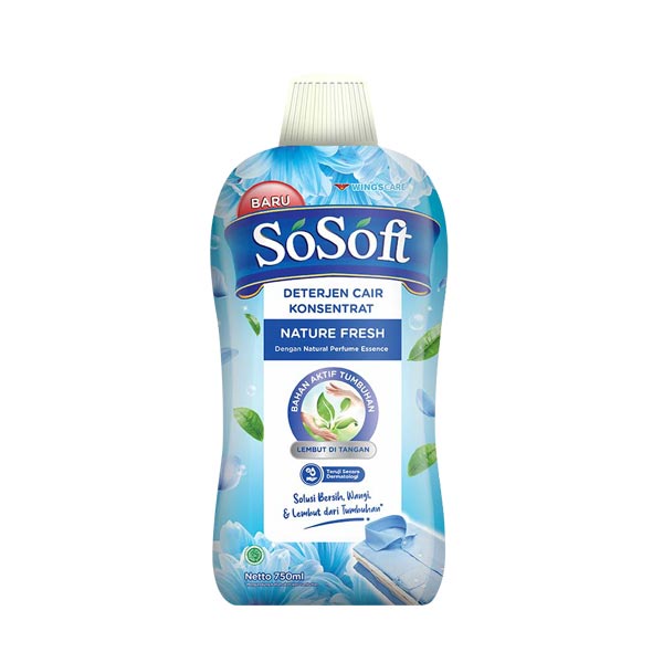 SO SOFT LIQUID DETERJEN NATURAL FRESH BOTOL 700 ML