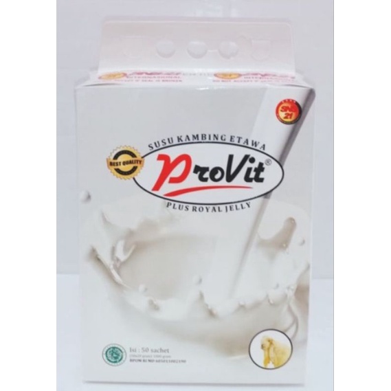 

TERLARIS !!! PROVIT 1 SUSU KAMBING PROVIT ORIGINAL BEST SELLER AMPUH