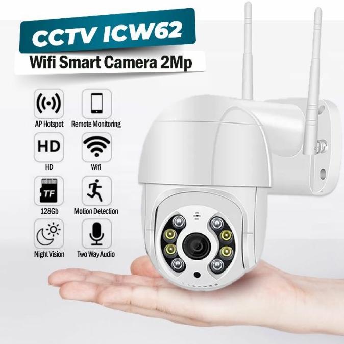 Cctv Outdoor Icsee Wifi Smart Camera, Tahan Hujan Dan Panas Tokomakmursentosa32