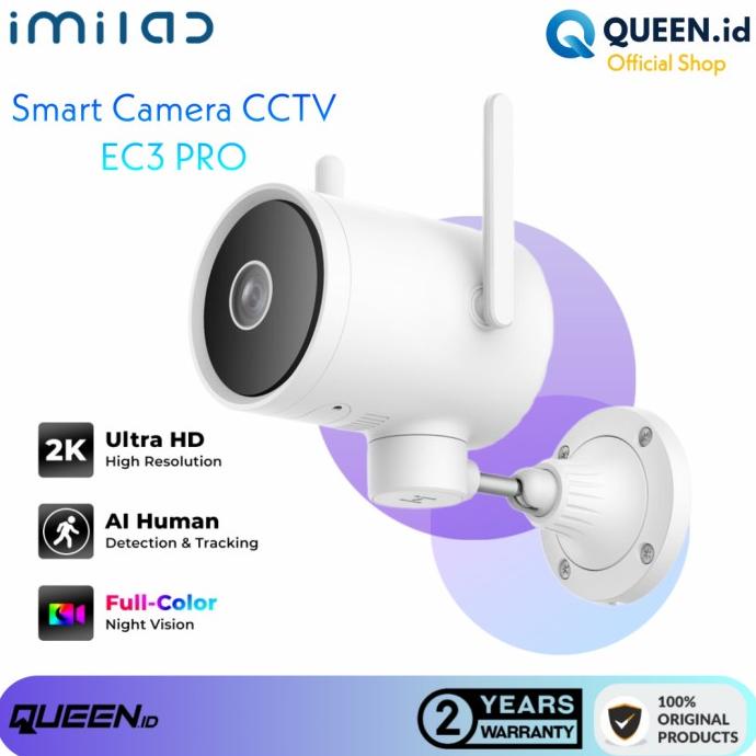 Imilab Ec3 Pro Home Smart Camera Cctv Ip Wifi 2K Outdoor Ip66 Kamera Tokomakmursentosa32