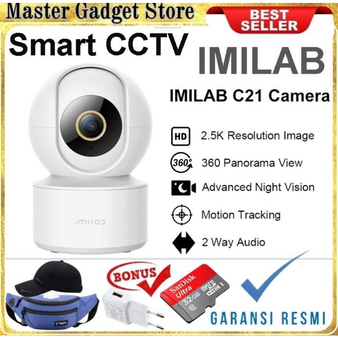 Imilab C21 Home Security Smart Camera Cctv Ip Wifi 2.5K 360 Ip Kamera Tokomakmursentosa32