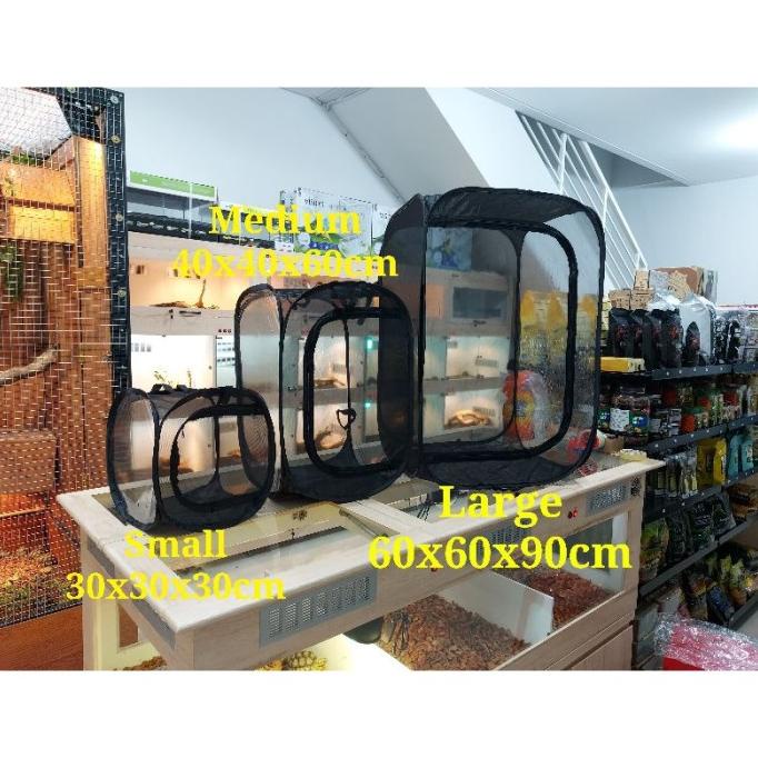 Barangbaru Kandang Lipat Outdoor Hewan Reptil Chameleon Iguana Insect Serbaadaloh32