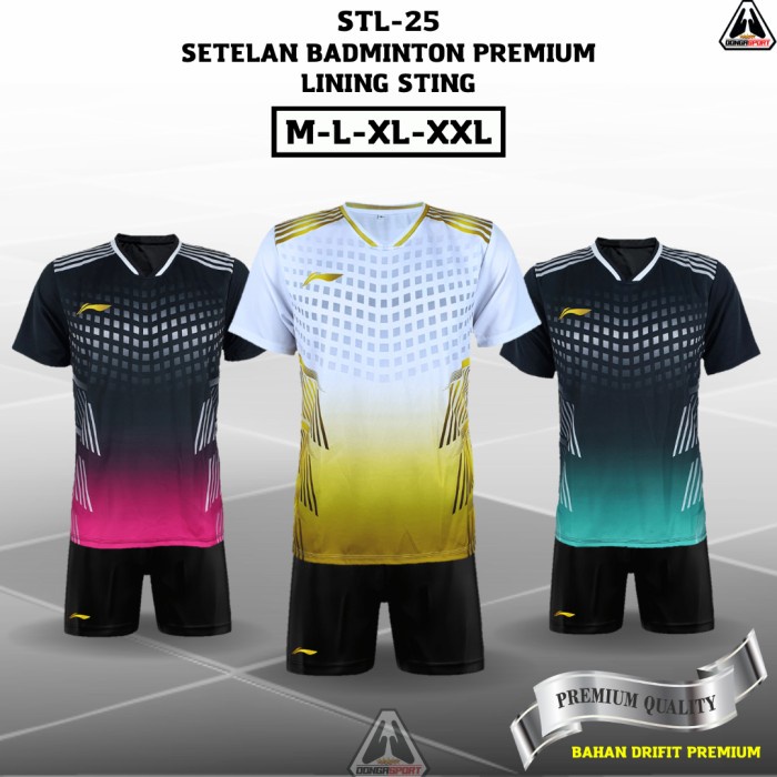 Stl Setelan Badminton Lining Setelan Bulutangkis Jersey Badminton